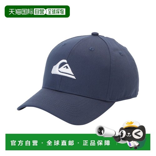 日本直邮Quiksilver男女同款DECADES系列刺绣棒球帽 半弯檐六片帽