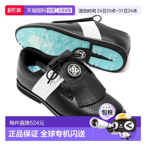 韩国直邮GFORE GALLIVANTER女士穿孔皮革高尔夫球鞋GLF000027-ONX