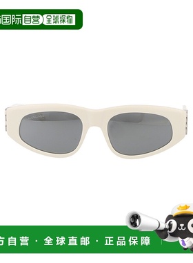 香港直邮BALENCIAGA 女士眼镜 BB0095S021 AW2025 白色 徽标太阳