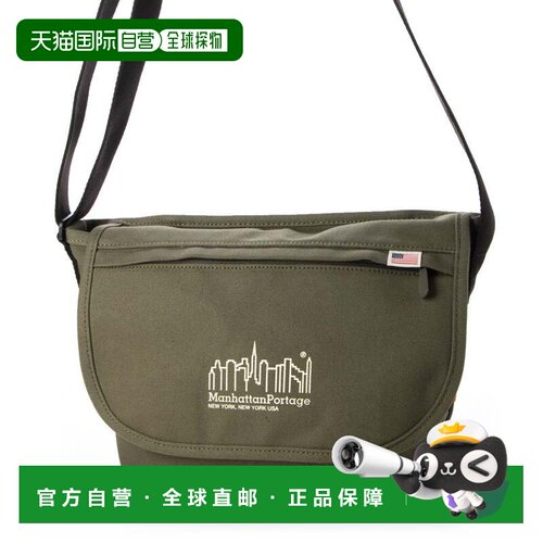 日本直邮Casual Messenger Bag JR Canvas 橄榄绿 帆布邮差包