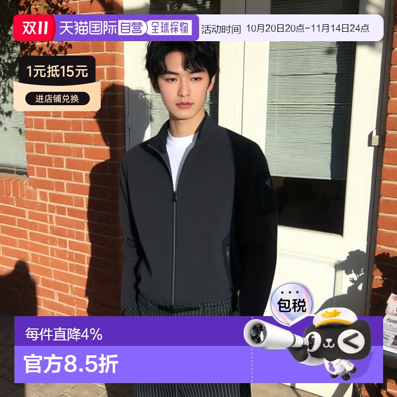 加拿大直邮始祖鸟COVERT男中间层开衫户外无帽抓绒衣卫衣新款