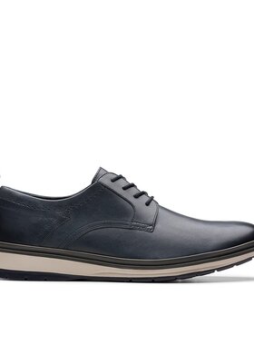 【美国奥莱】直发 Clarks Chantry Lo 蓝色皮革 - 海军蓝皮革