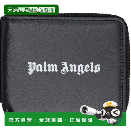 香港直邮Palm Angels 棕榈天使 男士 黑色 Classic Logo Zip Arou