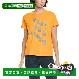 自营MOTHER The Lil Goodie Goodie T-Shirt - yellow 美国奥莱直