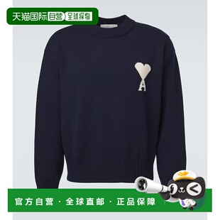 1h可退 香港直邮Ami Paris 男士 Ami de Cœur 羊毛棉质毛衣