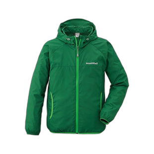 日潮跑腿Montbell蒙贝欧儿童户外轻薄防风皮肤衣夹克外套1103251