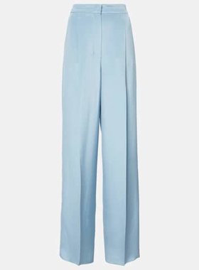 潮奢 MaxMara 麦斯玛拉 女士 Origano 高腰真丝阔腿裤