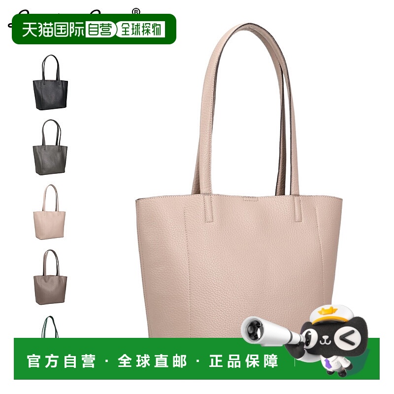 日本直邮Legato Largo 手提包复古粒面女士轻便可选颜色：黑色灰