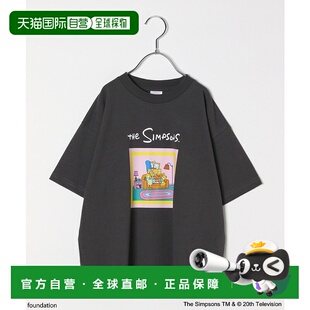 1h可退 日本直邮The Simpsons 男童 女童 宽松短袖T恤 POP卡通印
