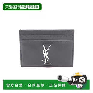 日本直邮中古YSL圣罗兰男S级99新card case卡包牛皮卡包黑色