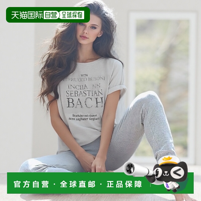 1h可退 日本直邮tocco closet女装蕾丝拼接logo法式短袖T恤上衣 2