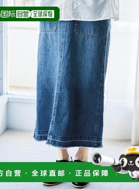 1h可退 日本直邮and myera 女士台形牛仔裙 707123时尚潮流穿搭