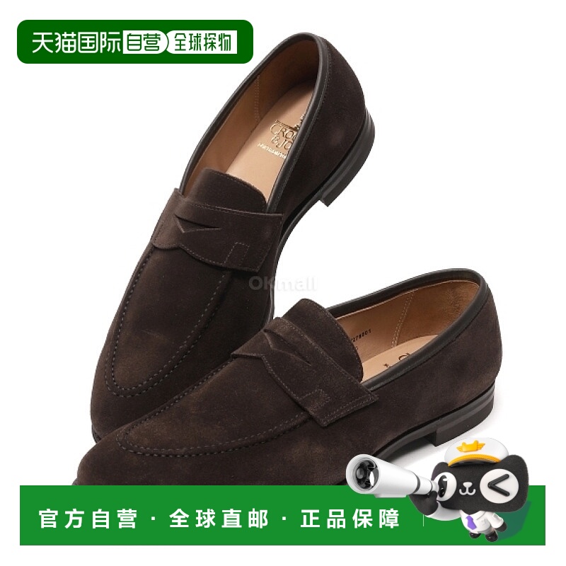 韩国直邮Crockett & Jones 深棕色麂皮/(25351A-S02C2) 乐福鞋
