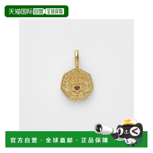 日本直邮日潮 agete 阿卡朵WEB限定1月生辰石金石榴石吊坠单只