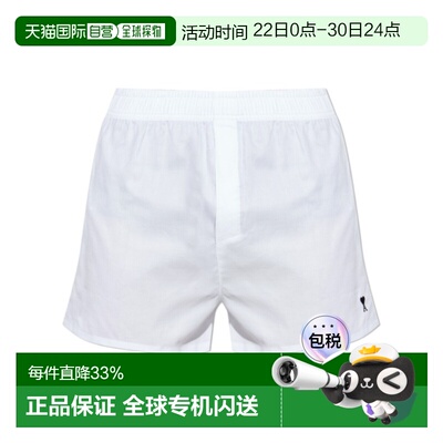 香港直邮Ami Paris 女士短裤 HUN206CO0094100 AW2025 白色
