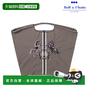 日本直邮ball&chain 环保袋购物袋手提袋大容量轻便刺绣L码