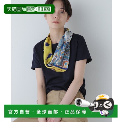 1h可退 日本直邮HUMAN WOMAN 女士有机棉圆领短袖T恤 0774160306