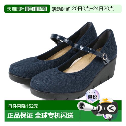 日本直邮FIRST CONTACT高跟鞋绑带坡跟鞋女士39605时尚休闲潮流