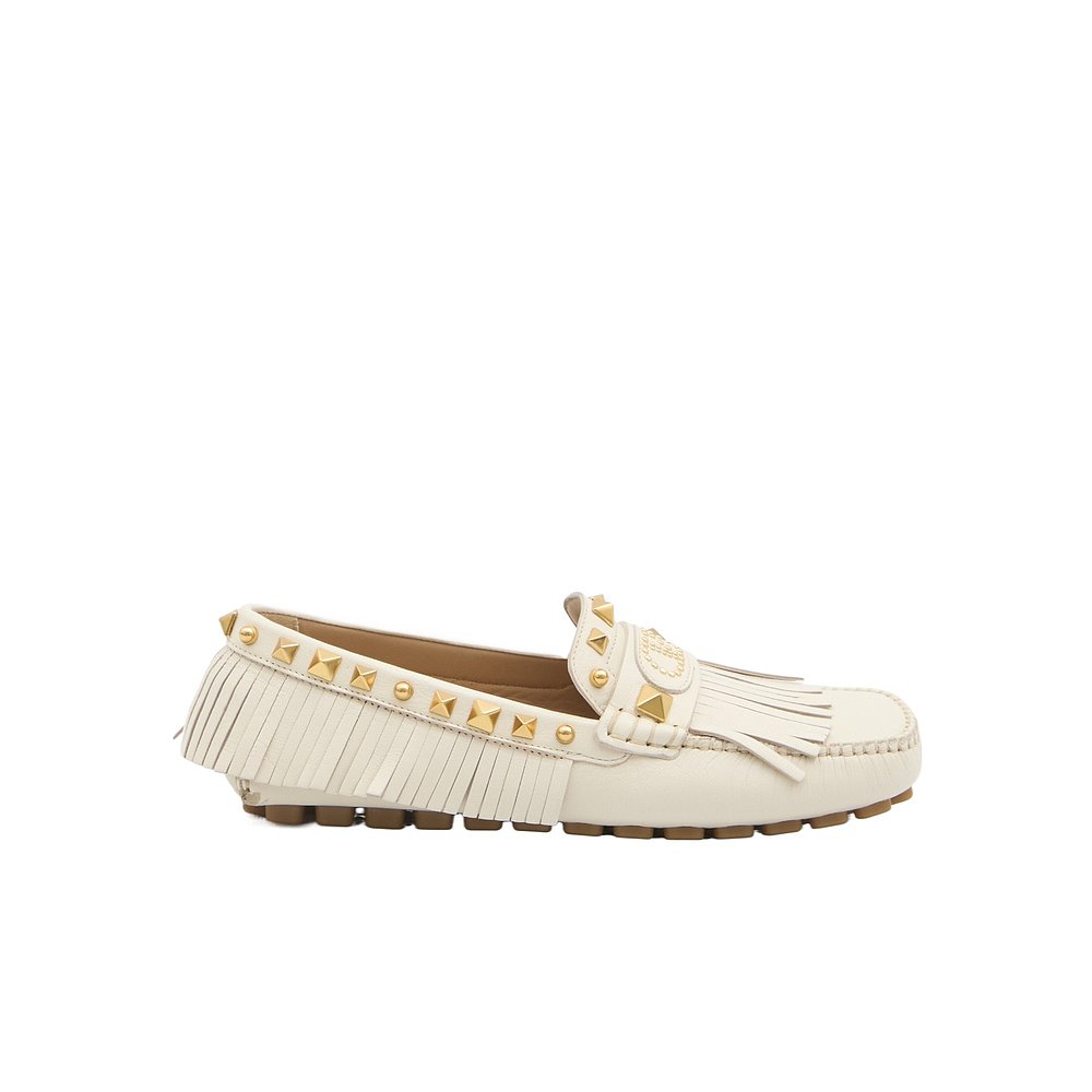 VALENTINO 女士休闲鞋 WS0LL2FFW098 SS2025 白色 VLogo平底鞋