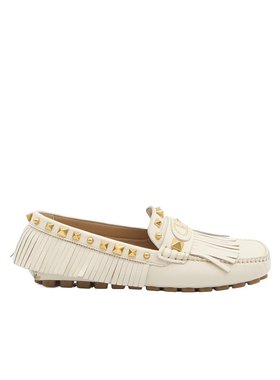 VALENTINO 女士休闲鞋 WS0LL2FFW098 SS2025 白色 VLogo平底鞋