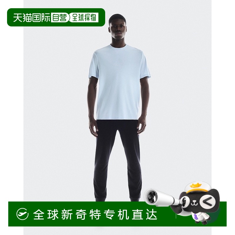 欧洲直邮On昂跑 Focus系列男士北极白棉网眼开衩短袖T恤运动