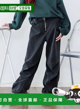 1h可退 日本直邮官方授权 ALGY 保暖前拉链宽松裤 日本童装