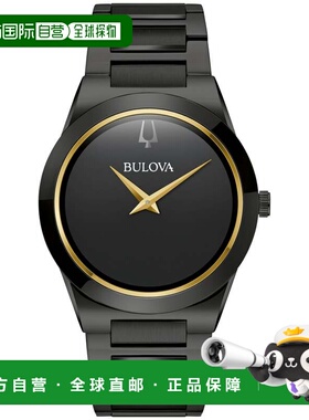 自营Bulova Men's Millennia 41mm Quartz Watch - black 美国奥