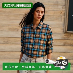 PRINTING 韩国直邮Off OMGA244F22FAB0016200LOGO 衬衫 CHEC White