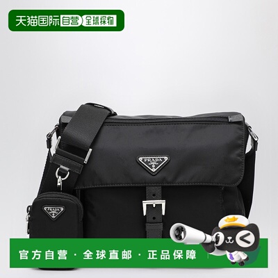 1h可退 香港直邮Prada 普拉达 女士 VELA 中号黑色挎包 1BD994B1M