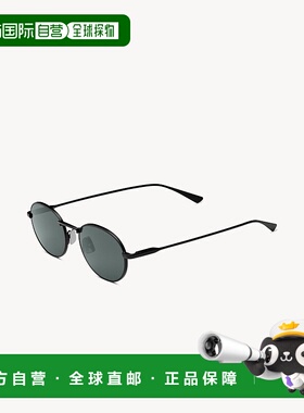 自营欧洲直邮YSL圣罗兰 SL 799半哑光黑/黑色金属圆形太阳镜男女