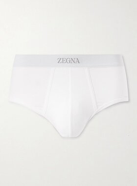 潮奢 Zegna 杰尼亚 男士 弹力棉质内裤 N3L611730