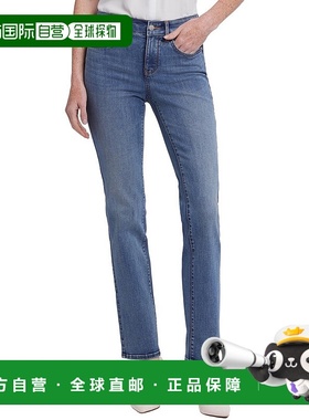 自营NYDJ Petite Marilyn Majorca Bay Straight Leg Jean - blue