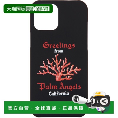 1h可退 香港直邮Palm Angels 棕榈天使 女士 黑色 Coral iPhone 1