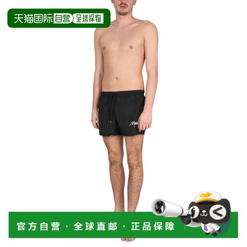 香港直邮MOSCHINO 男士泳装 420102741555 SS2023 黑色 SWIMSUIT
