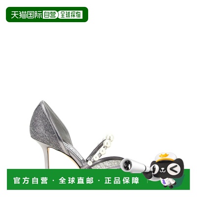 香港直邮JIMMY CHOO 女士高跟鞋 AURELIE85QKGANTHRACITEWHITE