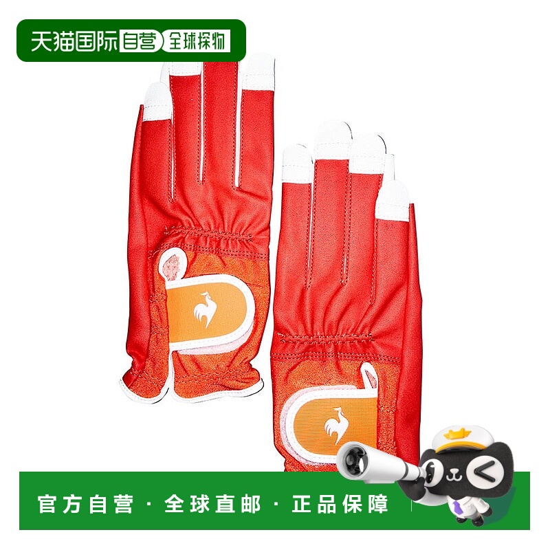 日本直邮 lecoqsportif 女士双手用免钉高尔夫手套 LG5SGV01L OR0