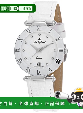 自营Mathey Tissot Women's Coupole White Dial Watch - white