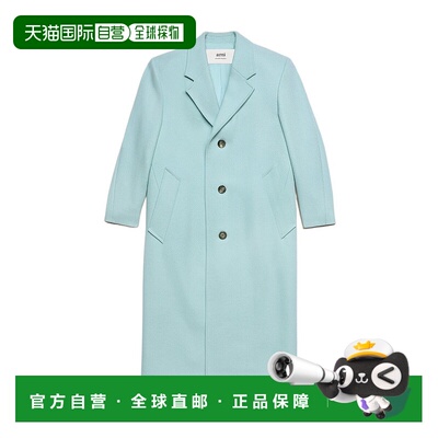 香港直邮Ami Paris 长袖羊毛大衣 FCO307WV0016.外套女装西装