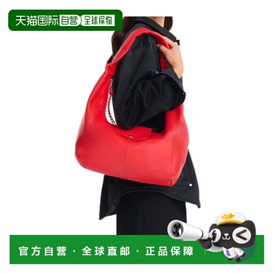 香港直邮LONGCHAMP 女士单肩包 10333HIG545 AW2025 红色 Hobo L