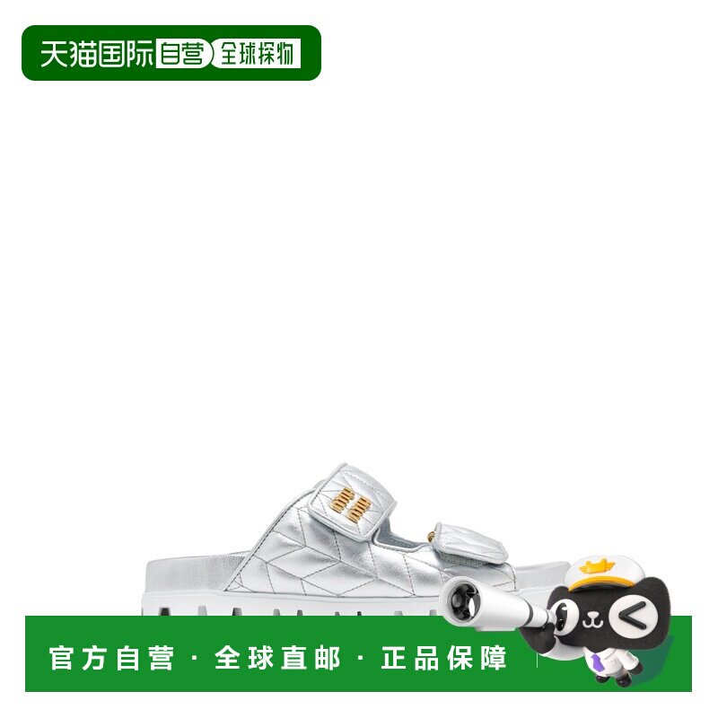 香港直邮MIU MIU 女士凉鞋 5XX640F0103LLTF0118 SS2025 银色