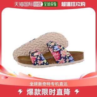 花卉印花露趾平底休闲简约休闲 美国直邮Birkenstock女士凉鞋