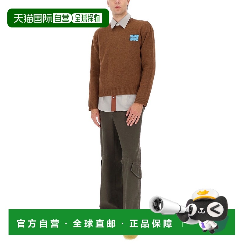 1h可退 香港直邮潮奢 Marni 玛尼 男士 羊绒毛衣 GCMG0478Q0UFX32