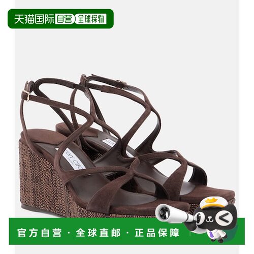 香港直邮Jimmy Choo 周仰杰 女士 Ayla 绒面革坡【付后1h可退】