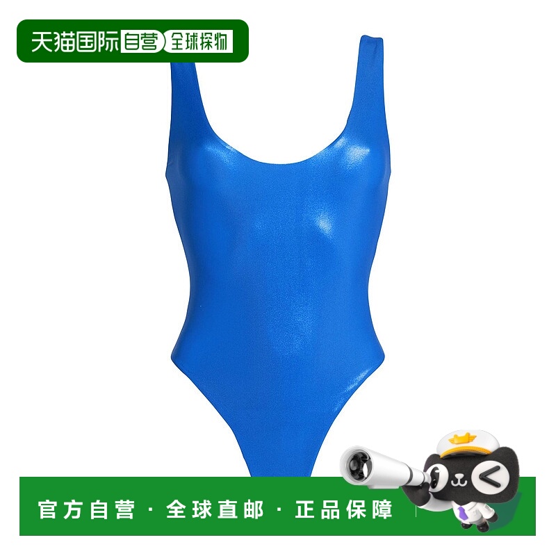 1h可退 香港直邮Saint Laurent 圣罗兰 女士 连体衣 blue蓝色 舒