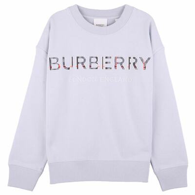 [BURBERRY] 儿童 6Y~10Y 格子商标 套头衫 8047903 A2165