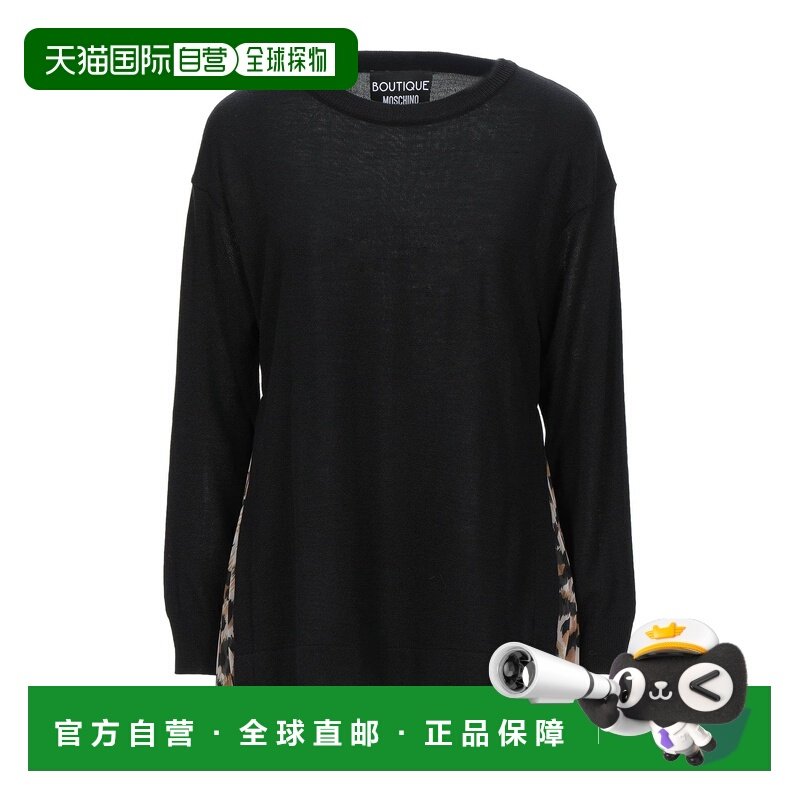 1h可退 香港直邮潮奢 moschino 女士 毛衣 black黑色 舒适时尚,女装/女士精品,毛针织衫,淘宝优惠券,粉丝福利购,淘宝优惠卷