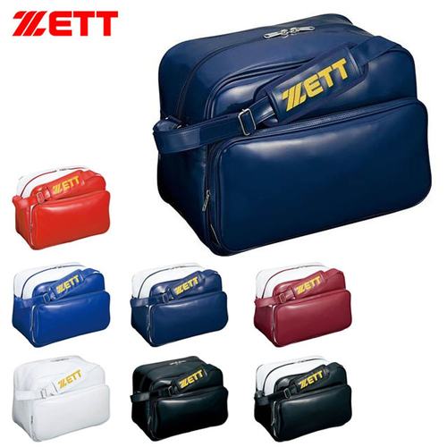 日本直邮ZETT 野球运动包 BA594 合成皮革单肩包 多口袋设计