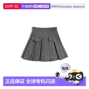 日本直邮日潮 GRL内衬安全裤人字形褶皱迷你裙pm799半身裙包臀裙