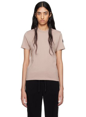 潮奢 Moncler 盟可睐 女士 粉色褶裥 T 恤 J20938C0001489A17
