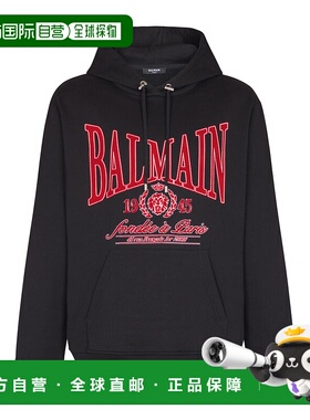1h可退 香港直邮BALMAIN 男士卫衣 FH0JT047GF25EGC AW2025 黑色